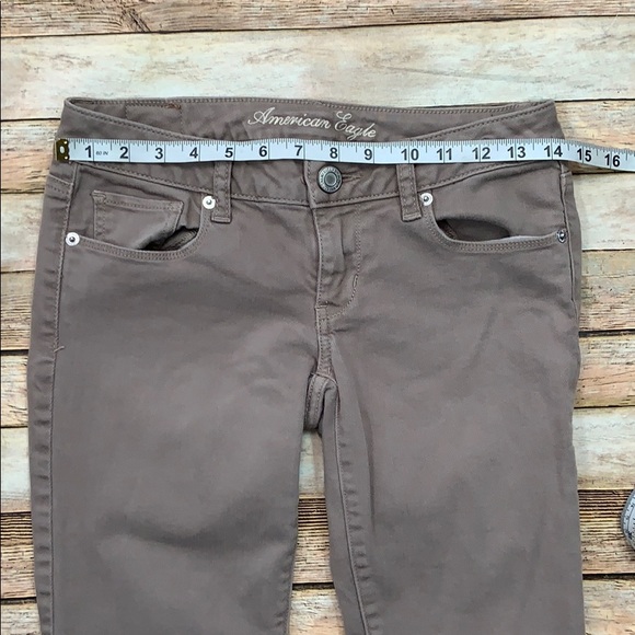 American Eagle Brown Skinny Jeans - Picture 2 of 6